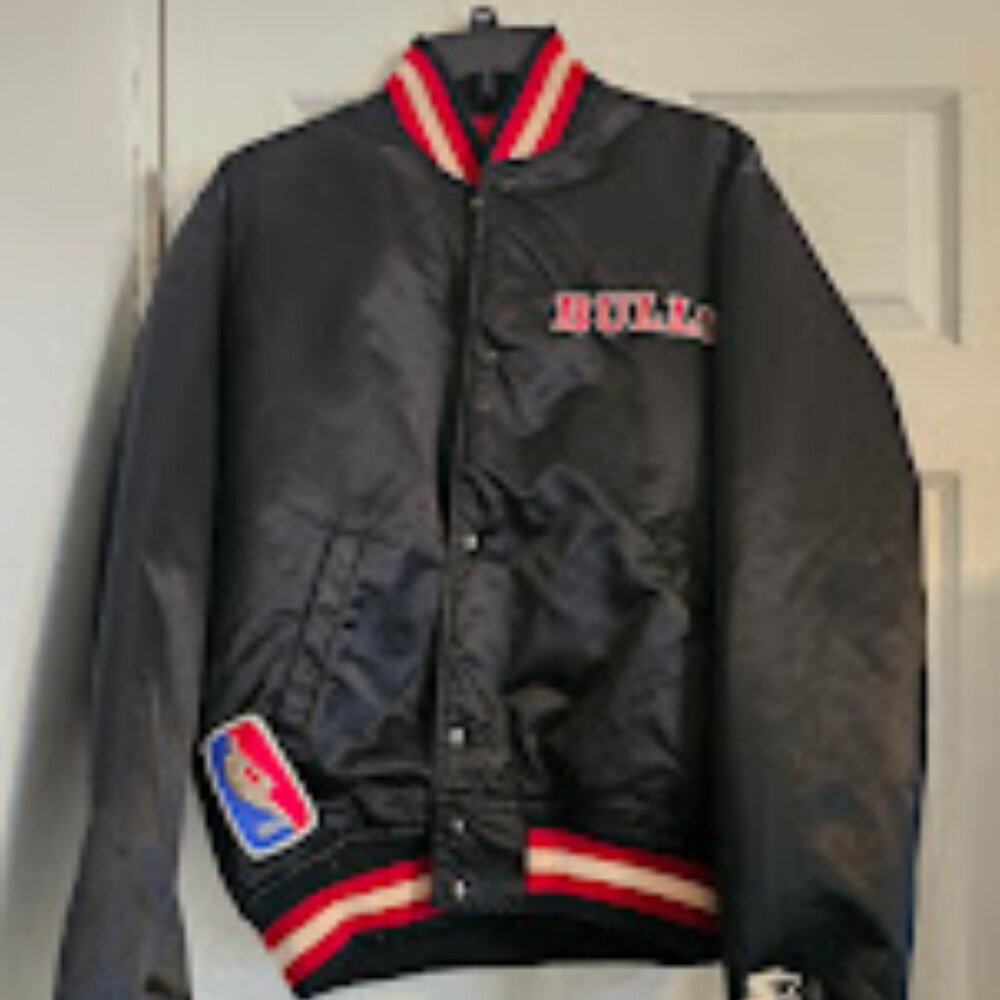 Vintage NBA Chicago Bulls Starter Satin Jacket – Big Logo, Size Large